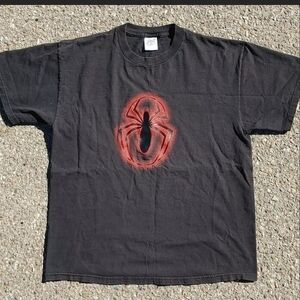 Vtg 2001 Marvel Spider-Man T-Shirt L Delta Pro Weight Graphic Tee Y2K Spiderman